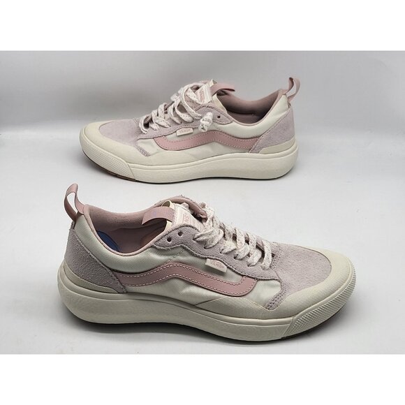 Vans UltraRange EXO Shoes Womens Size 9.5 Mens 8‎ Pink White Suede Mesh Low Top - Picture 4 of 10